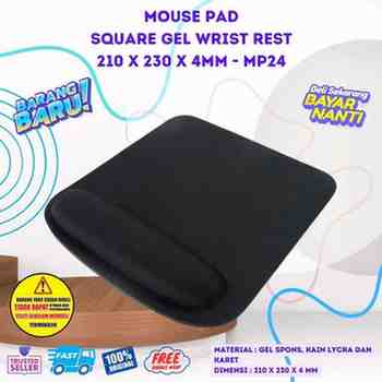 Mouse Pad Square Dengan Bantalan Spons Empuk Anti slip 210x230x4mm